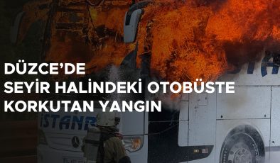 Otobüste Yangın: Yolcular Tahliye Edildi, Kurtarıldı