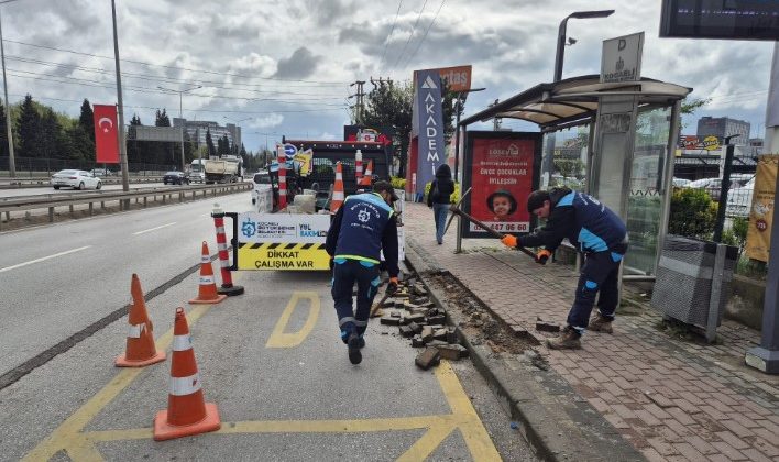 Kocaeli’de Tretuvar Çalışmalarıyla Güvenli Ulaşım Sağlanıyor