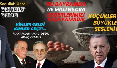 Kavga Ortamı Son Bulmalı, Huzur Zamanı Gelmeli!