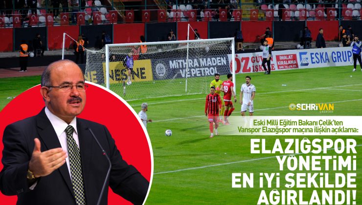 Vanspor ve Elazığspor: Sporun Ruhuna Saygı Düşünülmeli