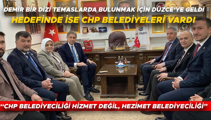 Mustafa Demir Düzce’de AK Parti Ziyaretlerini Sürdürüyor