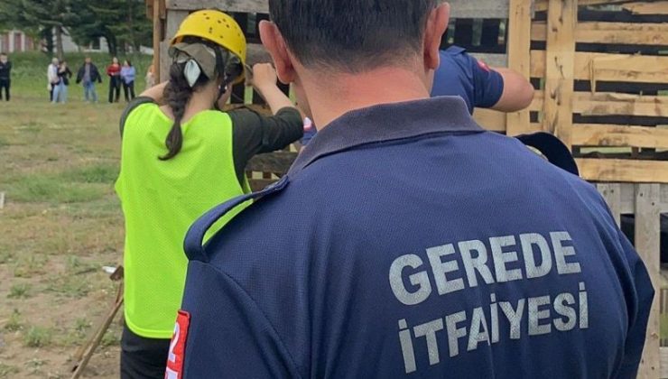Gerede’de Tatbikat: Genç İtfaiyecilere Gerçek Deneyim!