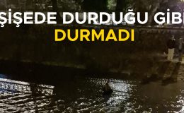 Alkollü Genç Kız, Dereye Atladı: Panik Anları!