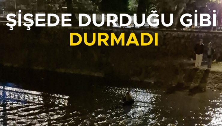 Alkollü Genç Kız, Dereye Atladı: Panik Anları!