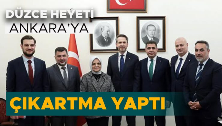 Düzce Heyeti, Ankara’da Yatırımlar İçin Temaslarda Bulundu