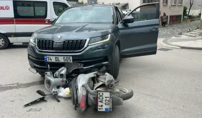 Bolu’da Motosiklet-Cip Çarpıştı, Bir Yaralı!