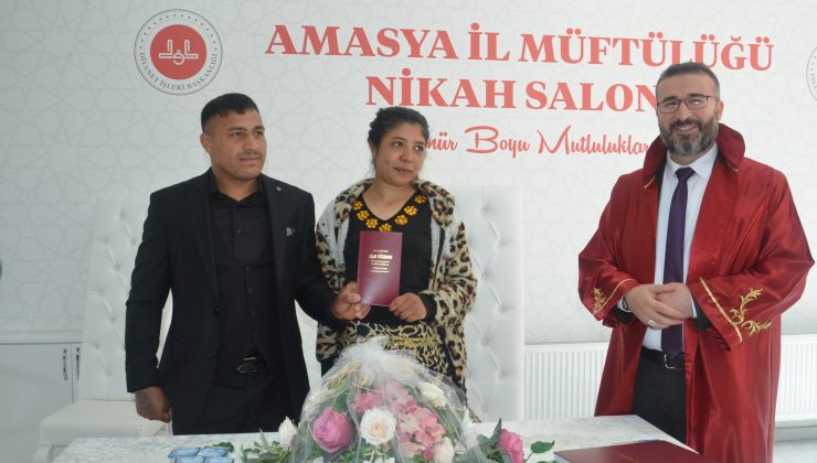 Amasya’da Anlamlı Nikah Töreni Gerçekleşti!