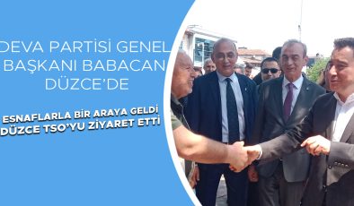 Ali Babacan’dan Düzce’de Ekonomi ve Sorunlar Vurgusu