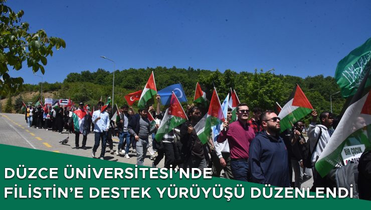 Düzce’de Filistin İçin Yürüyüş Düzenlendi!
