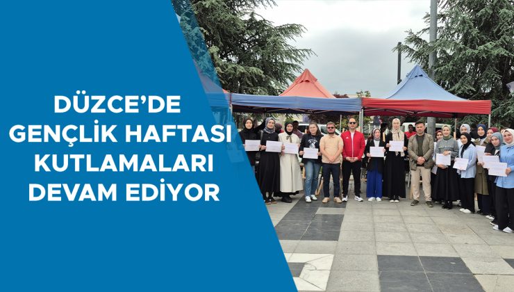 Düzce Gençlik Haftası’nda Spor ve Kültür Etkinlikleri