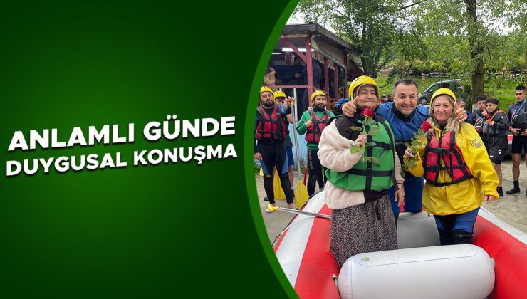 Melen Çayı’nda Anneler Günü’ne özel rafting etkinliği