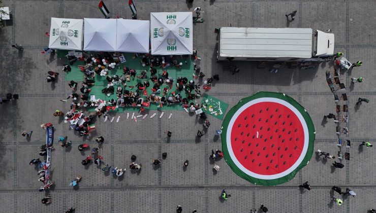 İstanbul’da Kadınlardan Gazze’ye Destek Eylemi Yapıldı