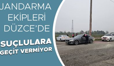 Düzce’de Jandarma Uygulamaları: 53 Gözaltı Gerçekleşti