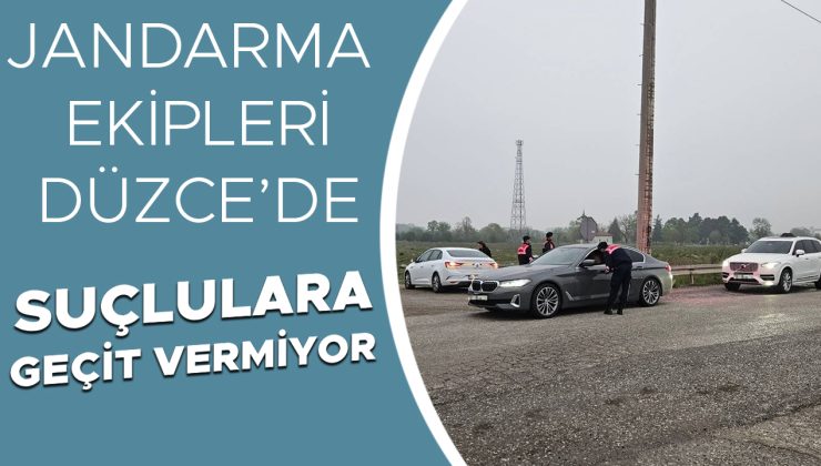 Düzce’de Jandarma Uygulamaları: 53 Gözaltı Gerçekleşti