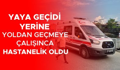 Çay Mahallesi’nde Motosiklet ve Yaya Kaza Yaptı