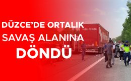 Düzce’de Feci Kaza: 4 Yaralı, Trafik Durdü!