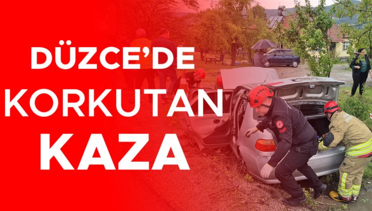 Kaygan yolda kaza: 3 yaralı hastaneye kaldırıldı!