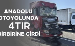 Ankara Otoyolunda Zincirleme Kaza: İki TIR Çarpıştı