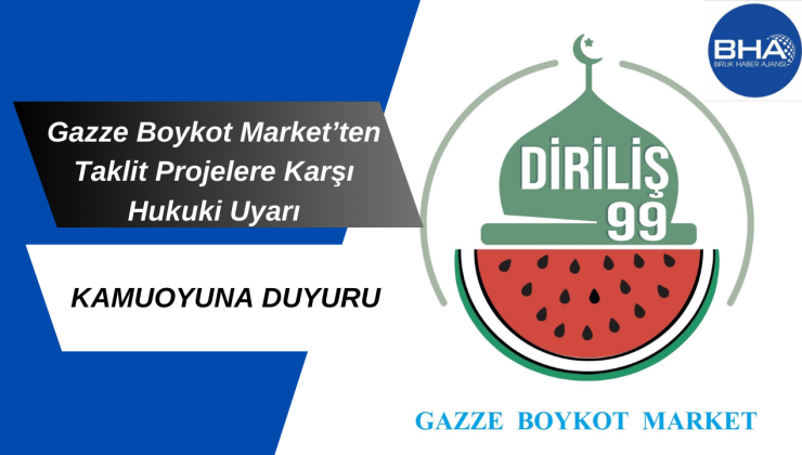 Gazze Boykot Market’ten İzin Almayanlara Hukuki Uyarı