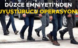 Düzce’de Uyuşturucu Operasyonunda 5 Gözaltı!