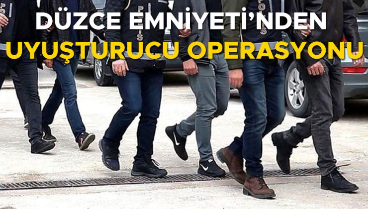 Düzce’de Uyuşturucu Operasyonunda 5 Gözaltı!