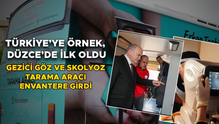 Düzce’de Mobil Sağlık Aracı Hizmete Girdi!
