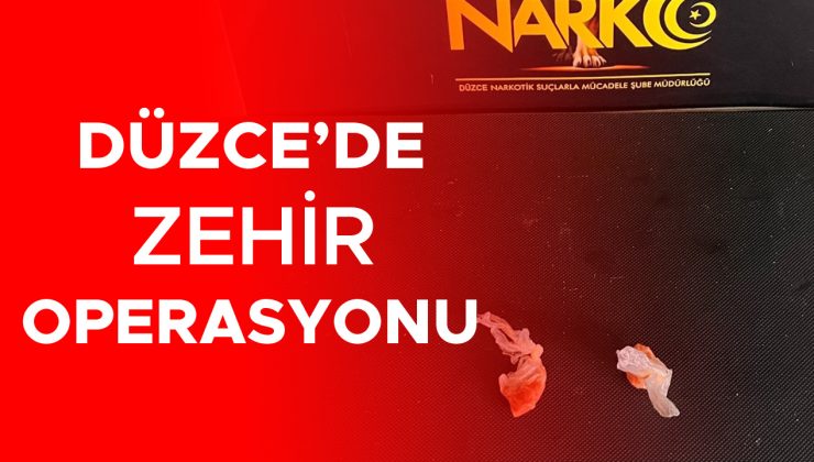 Düzce’de Uyuşturucu Operasyonu: İki Şahıs Gözaltında!