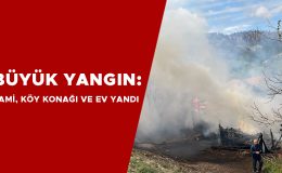 Bolu’da Büyük Yangında Cami ve Ev Yandı!