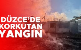 Kızılcık Köyü’nde Yangın: Ev ve Ahır Yandı