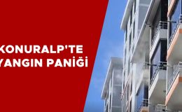 Konuralp’te 6. Kat Dairede Yangın Çıktı!