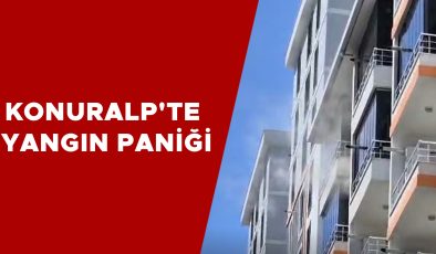 Konuralp’te 6. Kat Dairede Yangın Çıktı!