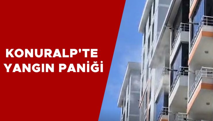 Konuralp’te 6. Kat Dairede Yangın Çıktı!