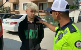Bolu’da Motosiklet Sürücüsü Tehlikeli Hareketleriyle Tepki Topladı