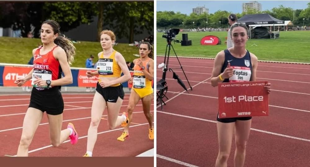 Kübra Toptaş, 1500 metre şampiyonu oldu!