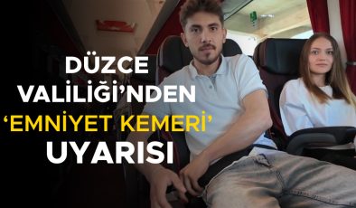 Düzce’de Emniyet Kemeri Denetimleri Arttı!