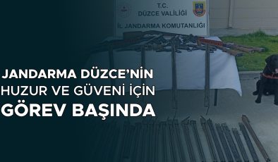 Düzce’de Jandarma Uyuşturucu ve Silah Operasyonları Düzenledi!