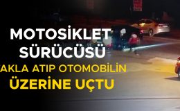 Motosikletli Sürücü Takla Attı, Kaza Güvenlik Kamerasında!