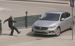 Bolu’da Kaza: Yayanın Savruluşu Güvenlik Kamerasında!