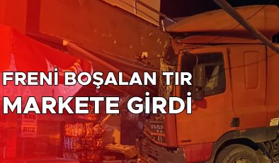 TIR Freni Boşaldı, Marketi Havaya Uçurdu!