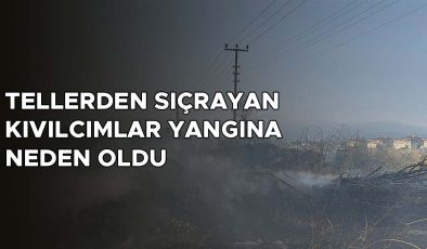 Yüksek Gerilim Hattı Yangına Neden Oldu!
