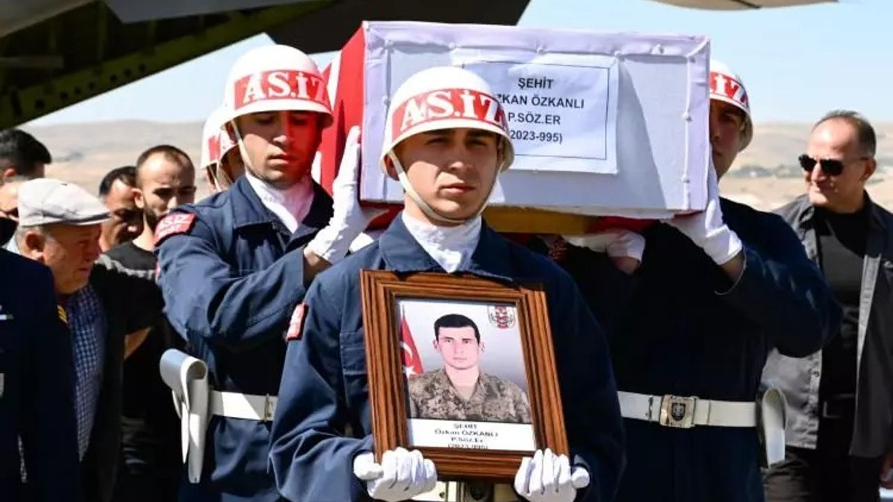Şehit Özkanlı, Ortaköy’de dualarla toprağa verildi