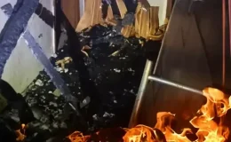 Mudurnu’da Yangın Panik Yarattı, Evi Küle Çevirdi