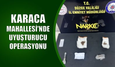 Düzce’de Uyuşturucuya Karşı Kararlılık Devam Ediyor