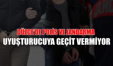 Düzce’de uyuşturucu operasyonları: 31 olayda 32 gözaltı